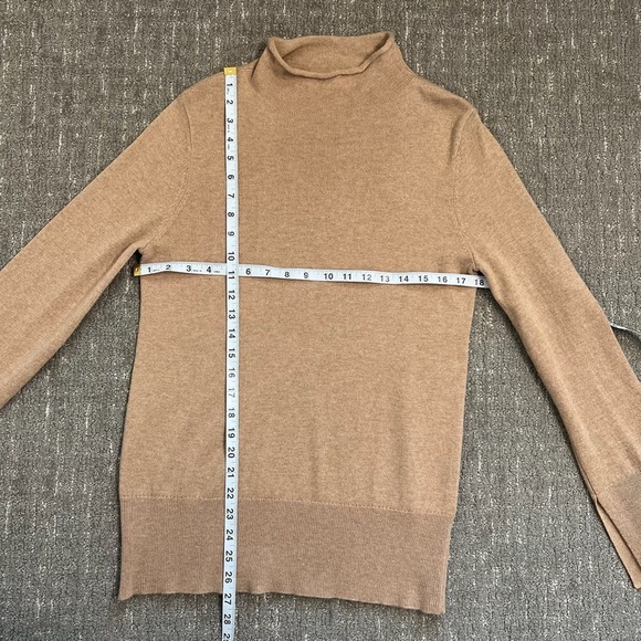 White + Warren Wool Cashmere Camel Tan Sweater Size Large - Picture 6 of 7